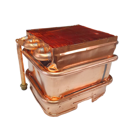 Теплообменник  BG Super Lux 17 кВт. (открытая камера) гайка/штуцер (до 2019 г.) арт.8718-03.000